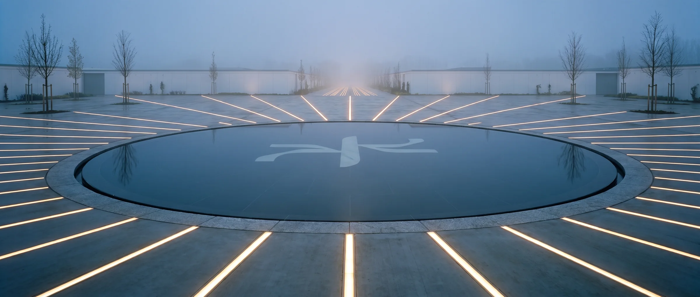 W.1: At the centre there is nothing to look up to: still water, the symbol on its floor. HQ lies beneath it.
