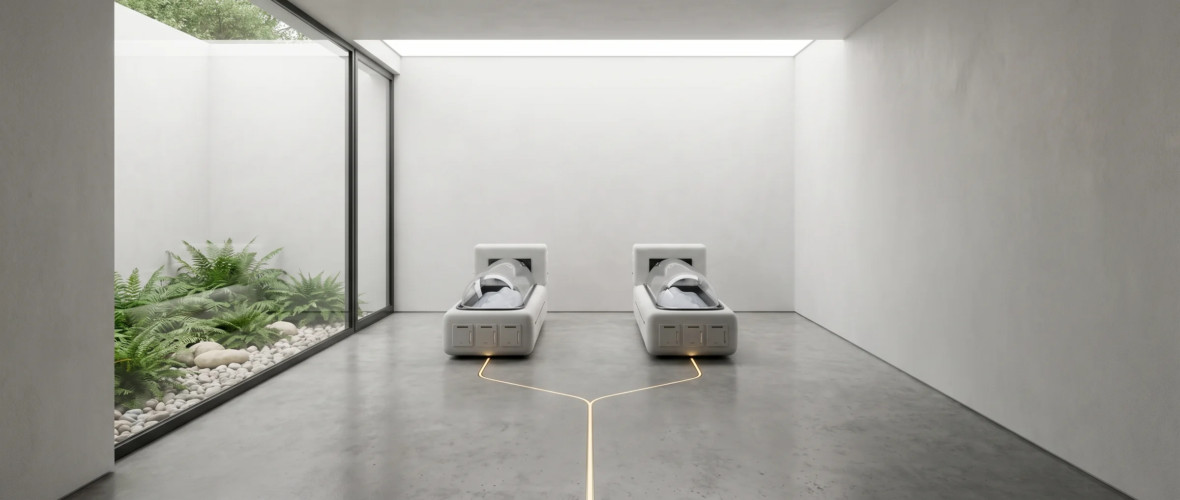 A private Ward in W.1, fitted with Z.3 Cradles: Two Cradles, one line of gold, the same dream if you like.